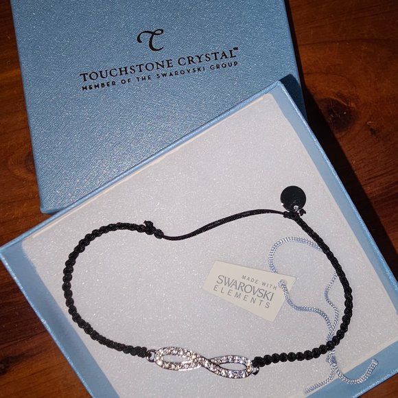 Infinity Woven Bracelet - Touchstone Crystal by Swarovski - Picture 3 of 5